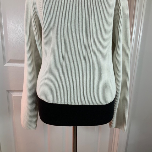 J. Crew White Crew Ribbed Knit Sweater Size XL - Picture 4 of 8
